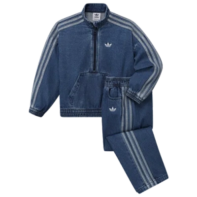 Adidas Originals Kids' Girls Preschool Adidas Adidas Denim Set In Blue/blue