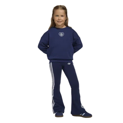 Adidas Originals Kids' Girls Preschool Adidas  Alice Fleece Flare Set In Black