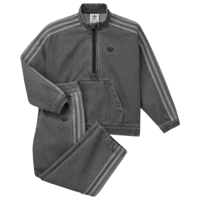 Adidas Originals Kids' Girls Preschool   Denim Set In Gray