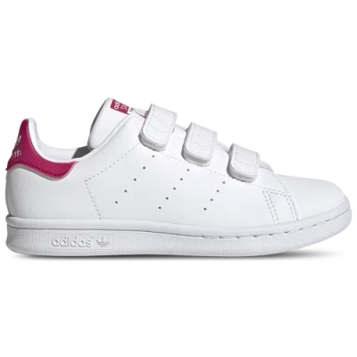 Adidas Originals Kids' Girls Preschool   Stan Smith In White/white/bold Pink