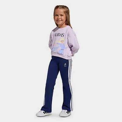 Adidas Originals Babies' Girls' Toddler And Little Kids X Disney Frozen Sweatshirt And Leggings Set In Multi