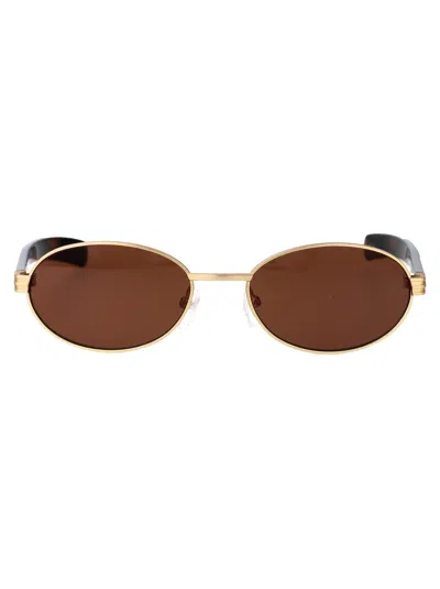 Adidas Originals Gold Brown Metal Sunglasses