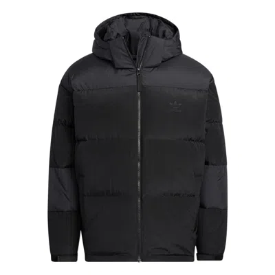 Adidas Originals Goose Down Logo In Black