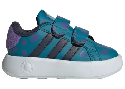 Pre-owned Adidas Originals Grand Court 2.0 Disney Sulley Sneakers In Active Teal/legend Ink/purple Rush