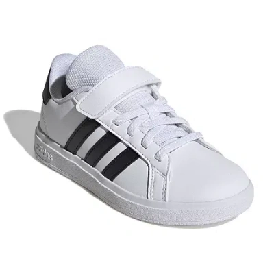Adidas Originals Grand Court 2.0 El Little Kid Unisex Sneakers In White