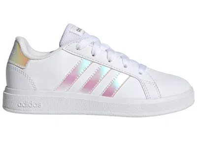 Pre-owned Adidas Originals Grand Court 2.0 Pink Sneakers In Cloud White/iridescent