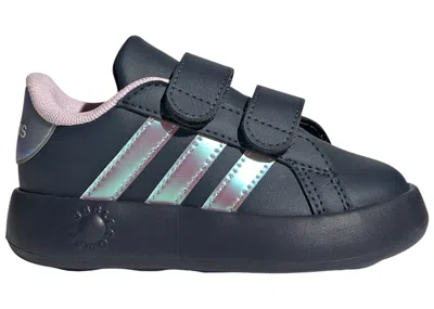 Pre-owned Adidas Originals Grand Court 2.0 Sneakers In Aurora Ink/iridescent/clear Pink