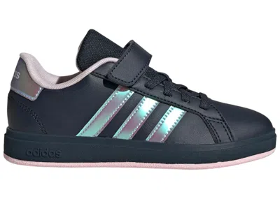 Pre-owned Adidas Originals Grand Court 2.0 Sneakers In Aurora Ink/iridescent/clear Pink