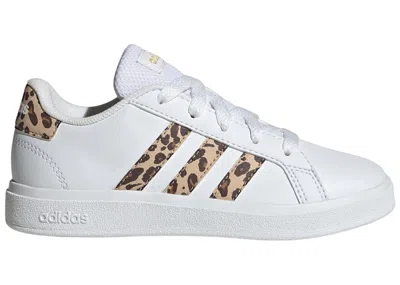 Pre-owned Adidas Originals Grand Court 2.0 Sneakers In Cloud White/magic Beige/matte Gold