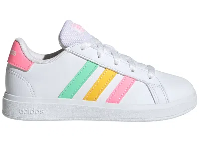 Pre-owned Adidas Originals Grand Court 2.0 Sneakers In Cloud White/pulse Mint/beam Pink In Multi
