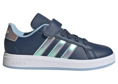 Pre-owned Adidas Originals Grand Court 2.0 Sneakers In Preloved Ink/iridescent/clear Sky Blue