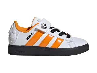 Pre-owned Adidas Originals Grand Court 2.0 Star Wars Sneakers In Cloud White/crew Orange/core Black In Multi