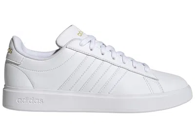 Pre-owned Adidas Originals Grand Court 2.0 (women's) Sneakers In Cloud White/gold Metallic In Multi