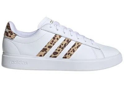 Pre-owned Adidas Originals Grand Court 2.0 (women's) Sneakers In Cloud White/magic Beige/matte Gold
