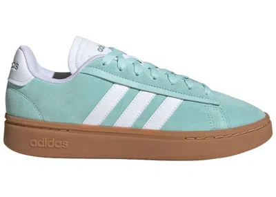 Pre-owned Adidas Originals Grand Court Alpha (women's) Sneakers In Semi Flash Aqua/cloud White/magic Grey Met In Multi