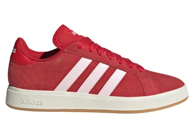 Pre-owned Adidas Originals Grand Court Base 00s (women's) Sneakers In Better Scarelet Red/clear Pink/off White In Multi