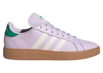 Pre-owned Adidas Originals Grand Court Base (women's) Sneakers In Ice Lavender/off White/court Green