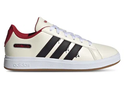 Pre-owned Adidas Originals Grand Court Home Alone Sneakers In Cream/black/red In Multi