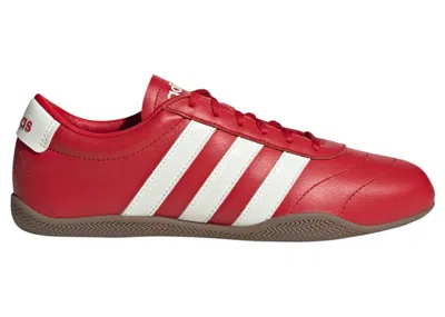 Pre-owned Adidas Originals Grand Court Lo (women's) Sneakers In Better Scarelet Red/off White/gum