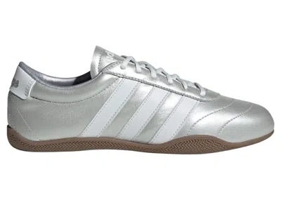 Pre-owned Adidas Originals Grand Court Lo (women's) Sneakers In Silver Metallic/crystal White/gum