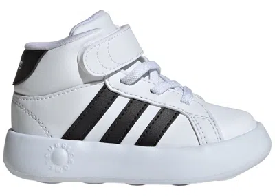 Pre-owned Adidas Originals Grand Court Mid Sneakers In Cloud White/core Black