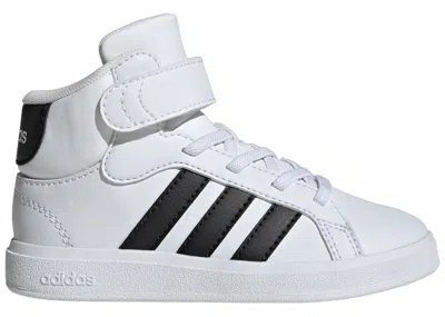 Pre-owned Adidas Originals Grand Court Mid Sneakers In Cloud White/core Black In Multi
