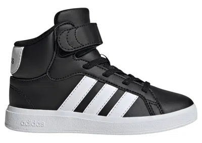 Pre-owned Adidas Originals Grand Court Mid Sneakers In Core Black/cloud White In Multi