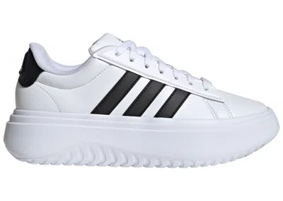 Pre-owned Adidas Originals Grand Court Platform (women's) Sneakers In Cloud White/core Black