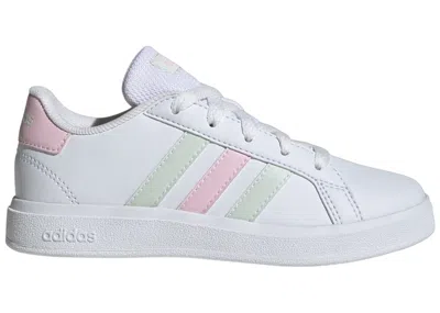Pre-owned Adidas Originals Grand Court Sneakers In Cloud White/crystal Jade/clear Pink In Multi