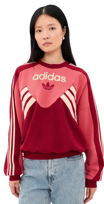 Adidas Originals Graphic Crew Neck Sweatshirt In Multi