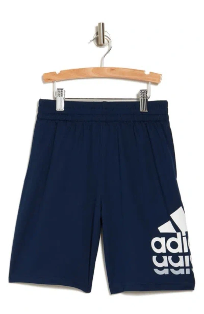Adidas Originals Kids' Graphic Mesh Shorts In Navy