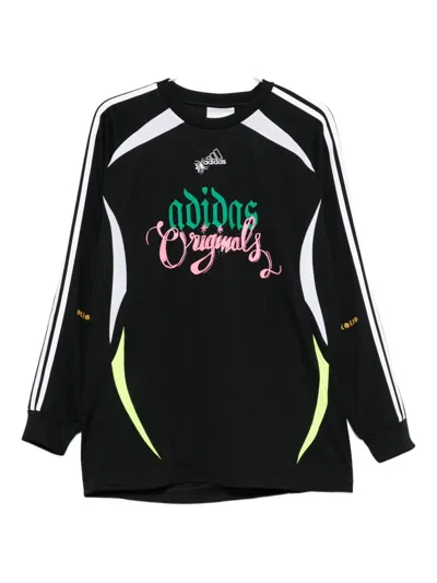 Adidas Originals Graphic-print Sweatshirt In Black