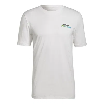 Adidas Originals Graphic Stoked Fish Flowers T-shirt 'white Multi-color'