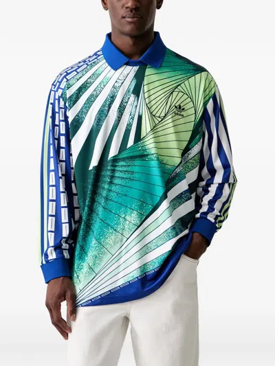 Adidas Originals Graphic-print Long-sleeve T-shirt In Multi