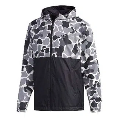 Adidas Originals Graphics Reversible Windbreaker Black In Multi
