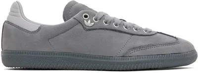 Adidas Originals Gray Samba Lux Sneakers In Grey Three