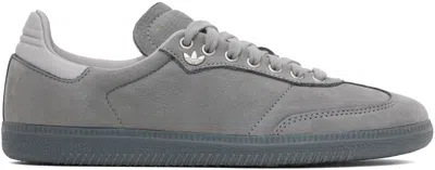 Adidas Originals Gray Samba Lux Sneakers In Grey Three / Grey Th