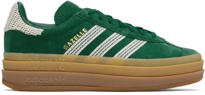 ADIDAS ORIGINALS GREEN GAZELLE BOLD SNEAKERS