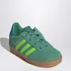 Adidas Originals Green Gazelle Sneaker With Elastic Laces