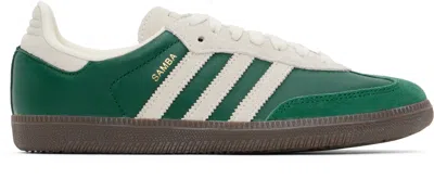Adidas Originals Green Samba Og Sneakers In Collegiate Green / C
