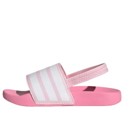 Adidas Originals (gs) Adidas Adilette Estrap Slide 'clear Pink'