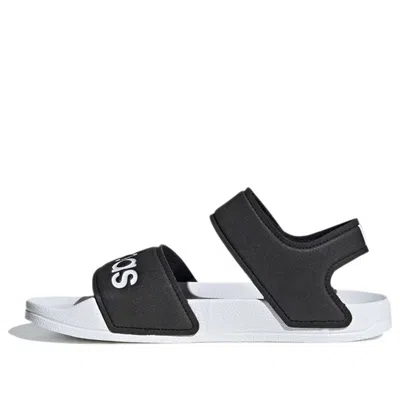 Adidas Originals (gs) Adidas Adilette Sandal K Black White Sandals 'black White'