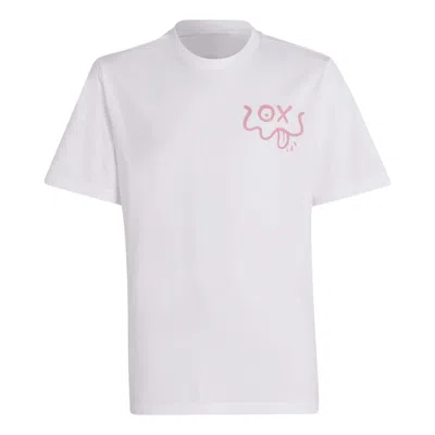 Adidas Originals (gs) Adidas Andr Saraiva T-shirt 'white Pink'