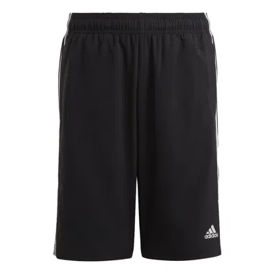 Adidas Originals (gs) Adidas Black Essentials 3-stripes Woven Shorts 'black'