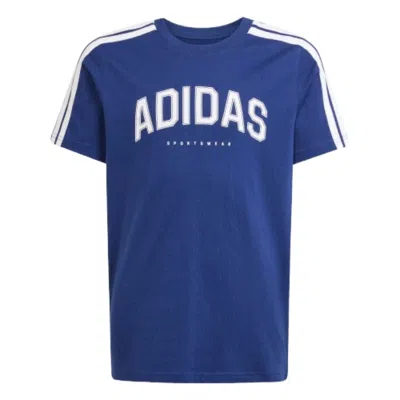 Adidas Originals (gs) Adidas Codes Collegiate Graphic T-shirt 'blue White'