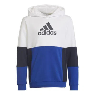 Adidas Originals (gs) Adidas Colourblock Hoodie 'blue White' In Multi