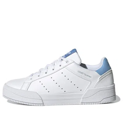 Adidas Originals (gs) Adidas Court Tourino J 'white Light Blue'