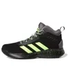 Adidas Originals (gs) Adidas Cross Em Up 5 Wide Basketball Shoes 'black Green'