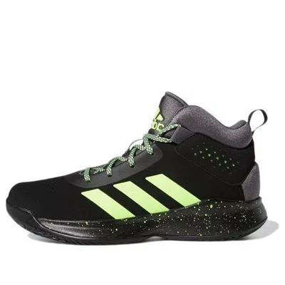 Adidas Originals (gs) Adidas Cross Em Up 5 Wide Basketball Shoes 'black Green'