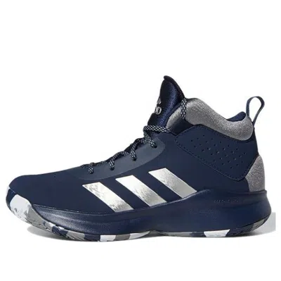 Adidas Originals (gs) Adidas Cross Em Up 5 Wide K 'blue White Gray' In Multi
